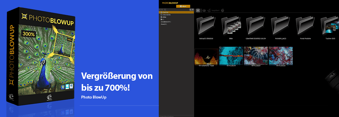 Vergrößerung von bis zu 700%