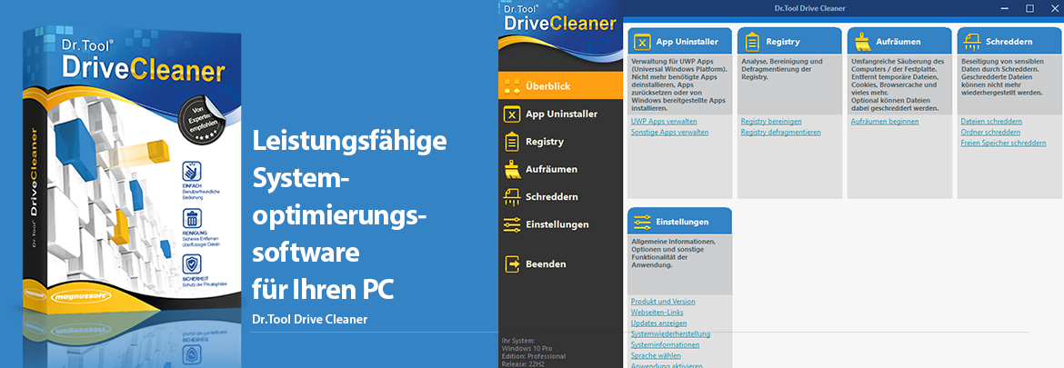 Leistungsfähige Systemoptimierungssoftware für Ihren PC