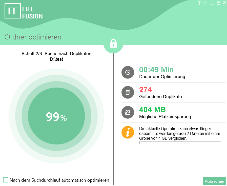 Doppelte Dateien finden und löschen