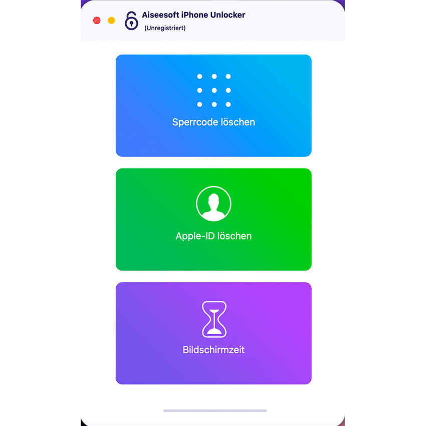 Aiseesoft iPhone Unlocker für MacOS
