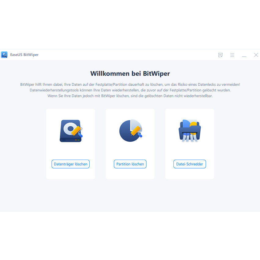 BitWiper - Das Tool zum Entfernen sensibler Daten von der Windows-Festplatte.
