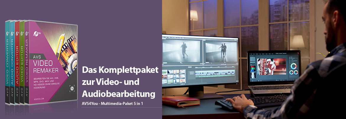 Professionelle Multimedia-Programme in einem Paket 