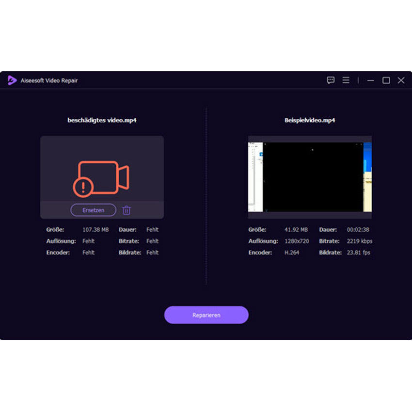 Video Repair - Videos reparieren