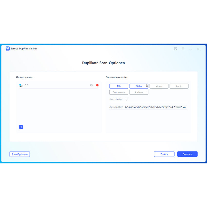 EaseUS DupFiles Cleaner - Doppelte Dateien finden & entfernen