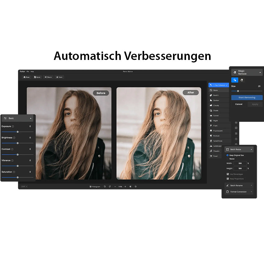 Photo Editor ist ein umfassender Fotoeditor