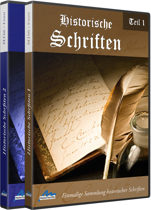 Historische Schriften 1+2 - für einen besonderen Flair