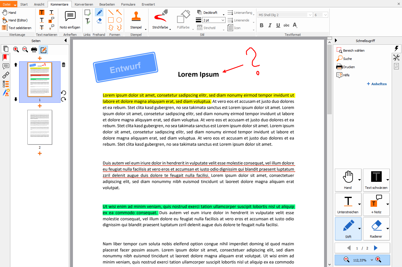 Der moderne PDF Editor