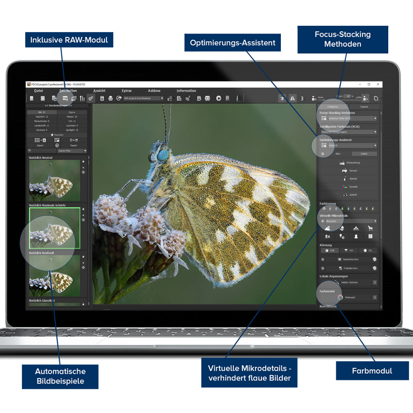 FOCUS projects 5 professional - Für perfekte Makro-Footgrafie