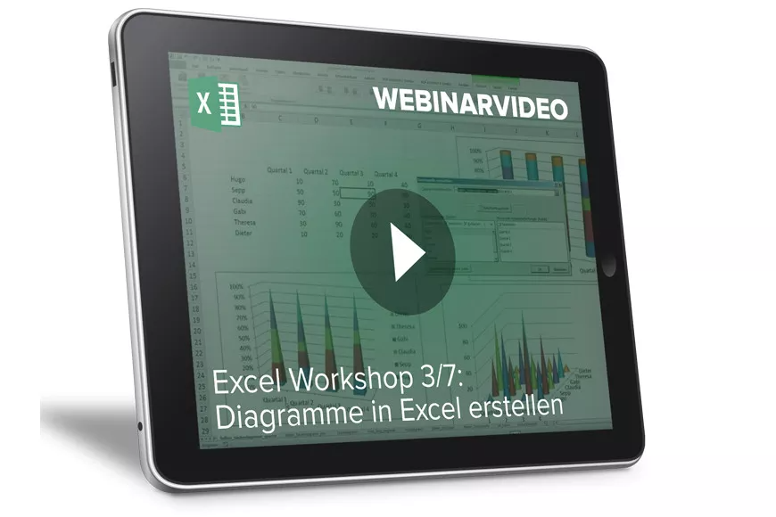  Sieben Einzelworkshops und das TOP-Seller Fachbuch für Excel im Job.