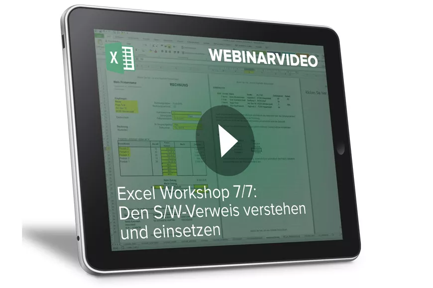  Sieben Einzelworkshops und das TOP-Seller Fachbuch für Excel im Job.