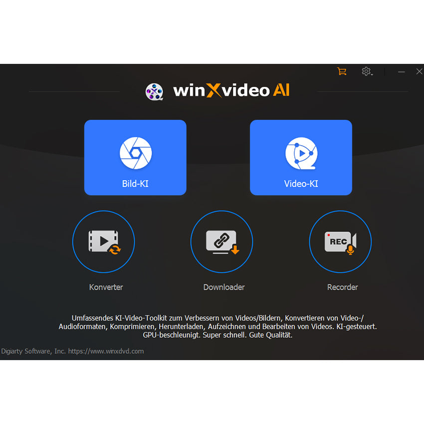 WinX Video AI - Video-KI und Bild-KI