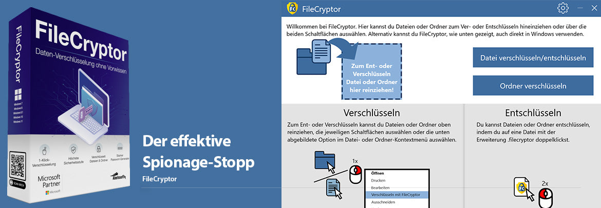 Der effektive Spionage-Stopp schützt Dateien und Ordner