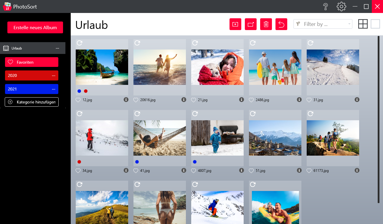 PhotoSort 2024 - Schnelle Organisation großer Bildermengen