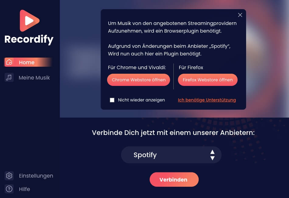 Die gesamte Musik von Streaming-Diensten - Per Mausklick dauerhaft gespeichert