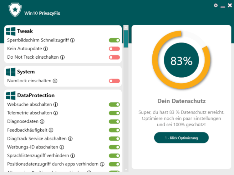 Hindert Microsoft daran private Daten zu sammeln