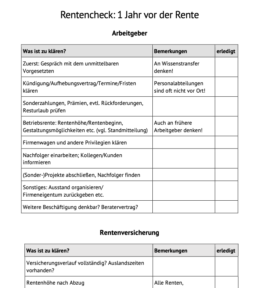 Altersvorsorge richtig angepackt