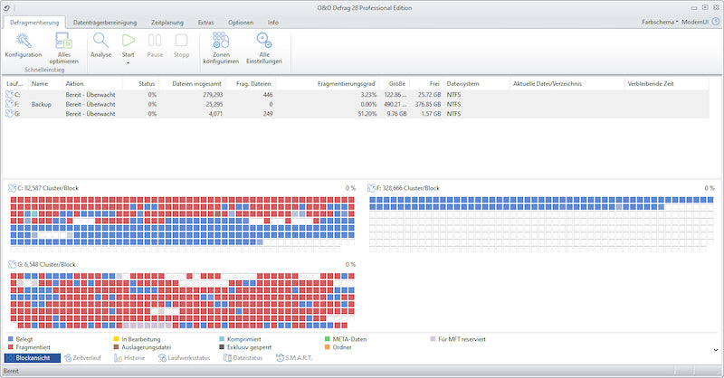 O&O Defrag 28 Professional Edition - Lizenz für 5 PCs