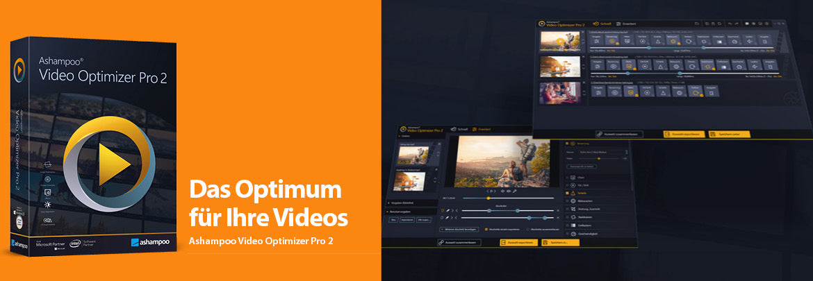 Ashampoo Video Optimizer Pro 2: Hocheffektiv Videos bearbeiten