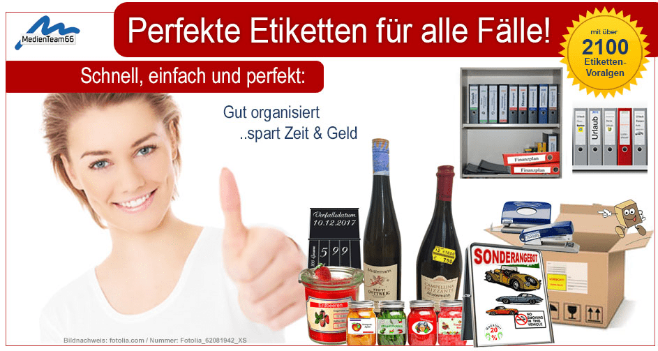 Etiketten Drucken - aller Art einfach und schnell selbstgemacht!