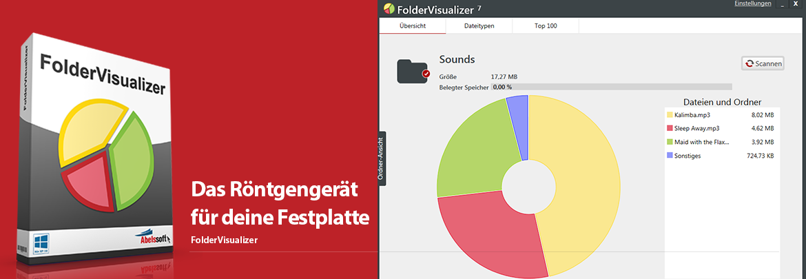 Folder Visualizer 7 - Das Röntgengerät für Ihre Festplatte
