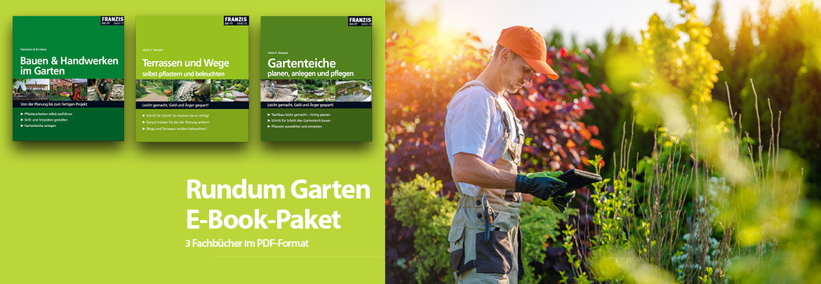 Gartenpaket Franzis 3 E-Books