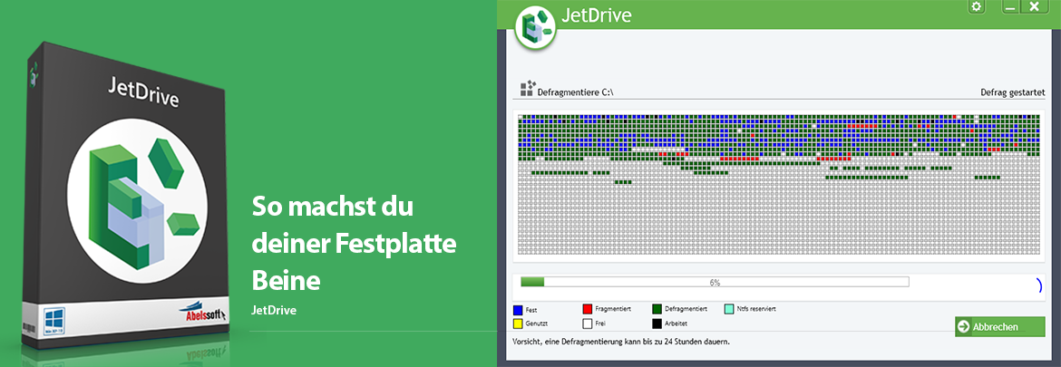 JetDrive 9 - Defragmentiert Ihre Festplatten
