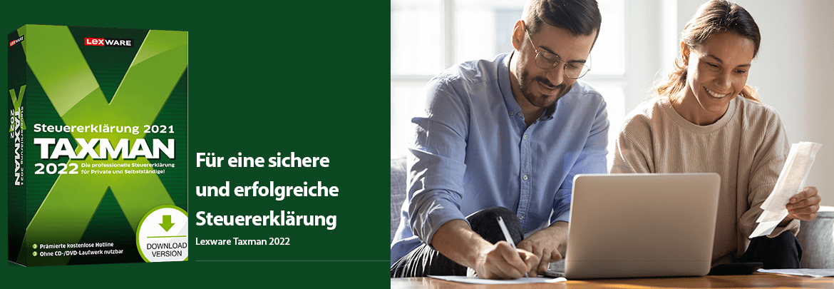 Lexware Taxman 2022 - Für eine sichere und erfolgreiche Steuererklärung