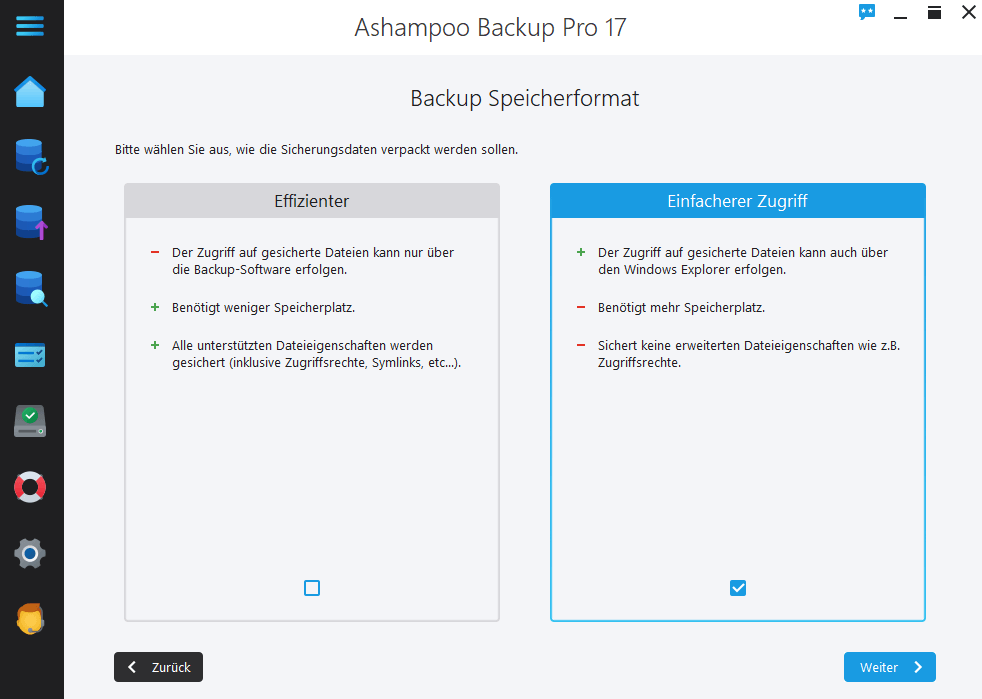 Backup zur Sicherung und Wiederherstellung von Daten und Partitionen