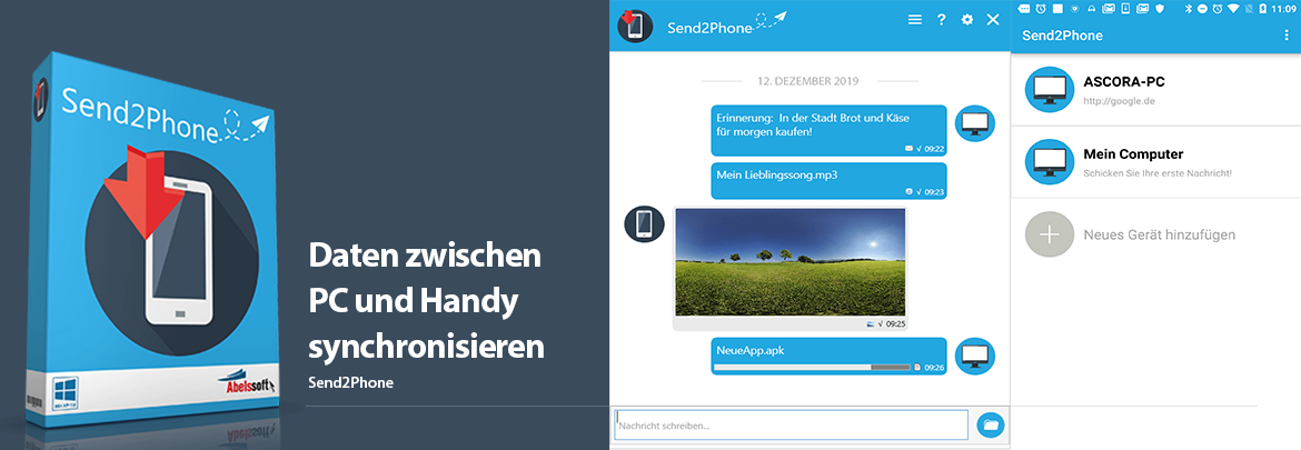 Send2Phone: Dateien und Texte zwischen Windows und Android austauschen! 

