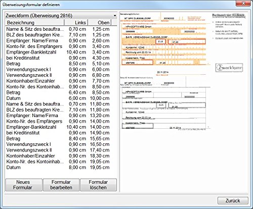 SEPA Überweisungs Druckerei 8