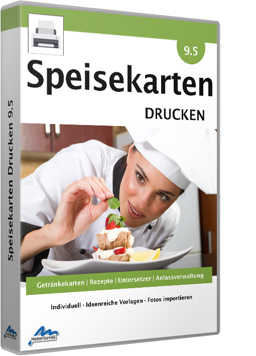 Speisekarten Drucken 9.5 Professional