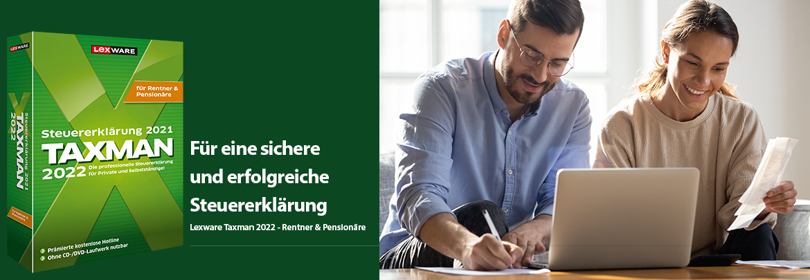 Lexware Taxman 2022 - Für eine sichere und erfolgreiche Steuererklärung