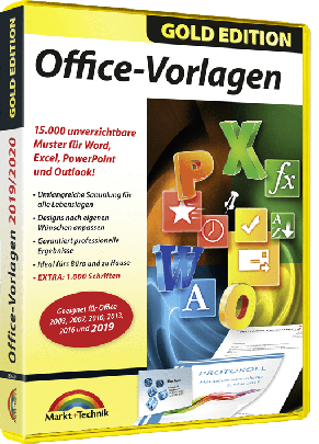 Office Vorlagen 2021 Gold Edition Software